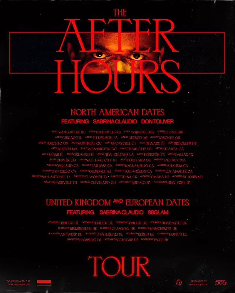 st4xrg1rl's tweet photo. you just had to be there, the cancels, the changing of the opening acts, the being postponed for 2 years 😭 #AfterHours https://t.co/JNp2MbCsYO