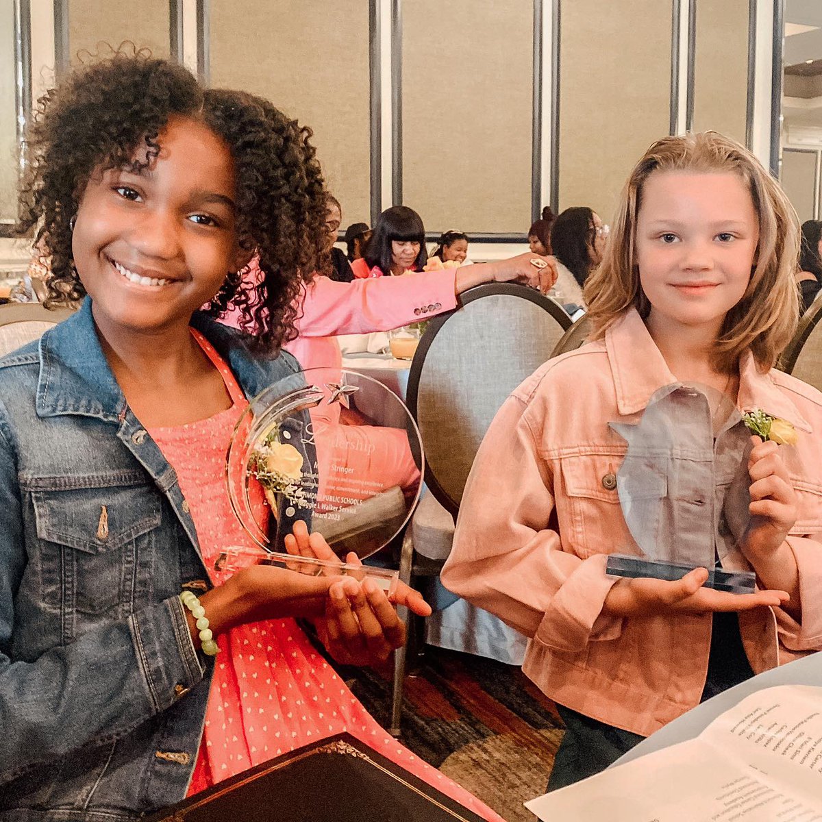 Wishing a huge congratulations to our two 5th graders who were recognized at the 2023 Student Recognition and Awards Ceremony for RPS this weekend! They were honored with the Scholastic Standout Award and the Maggie L. Walker Award for Chimborazo Elementary School. Way to go!