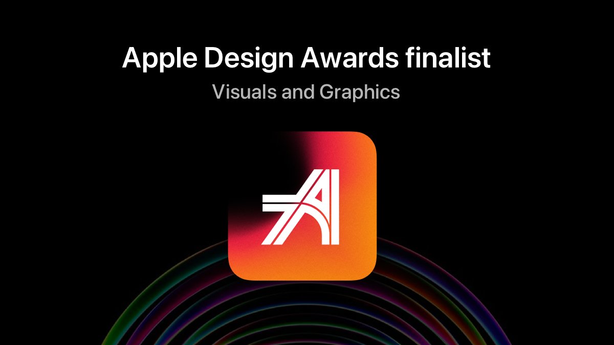 Thrilled to announce that we are a finalist for the Apple Design Awards for Visuals and Graphics. 🎉

See you in June WWDC!