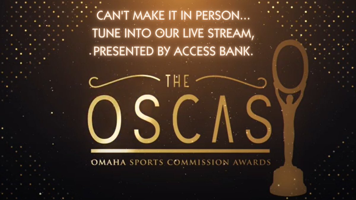 Omaha_Sport's tweet image. Can&apos;t make it to the Relevant Center? Tune into our Live Stream presented by @ACCESSbankOmaha. Show begins at 7:00pm. #2023OSCAS #GoldBeginsHERE

🔗:omahasports.org/oscas