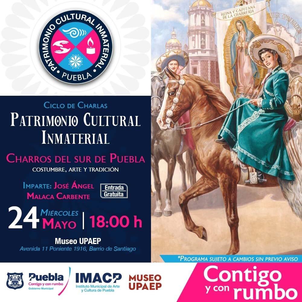 💬 | Únete a nuestros #CiclosDeCharla donde conocerás más sobre costumbre, arte, tradición y gastronomía. 

🗓️ Miércoles 24 y viernes 26 de mayo 
⏰ 18 horas
📍 Da clic en cada imagen para conocer su ubicación

🎟️ Entrada libre

#ContigoYConRumbo