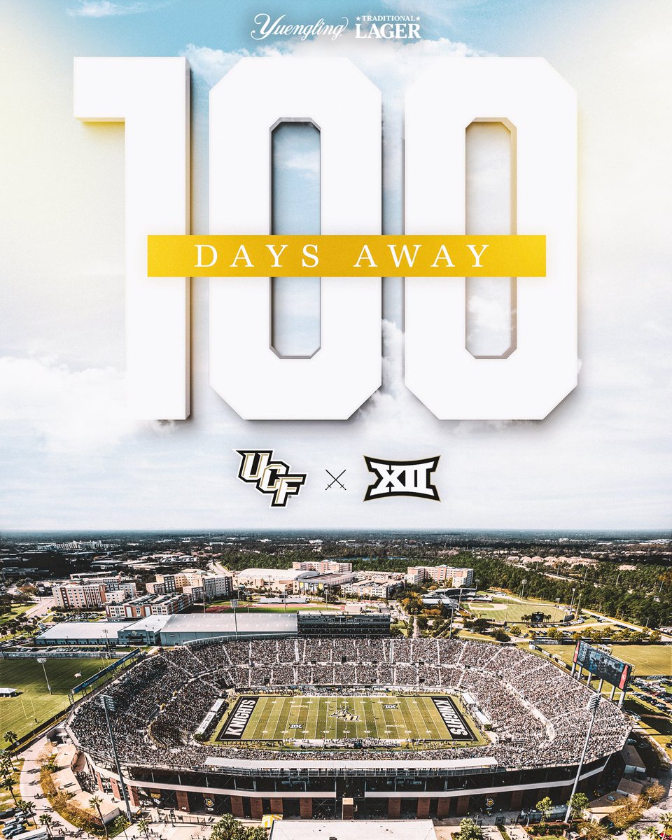 UCFKnights's tweet photo. we are 100 days away from #FirstBounce 🥹 https://t.co/8J7YH3wcEt