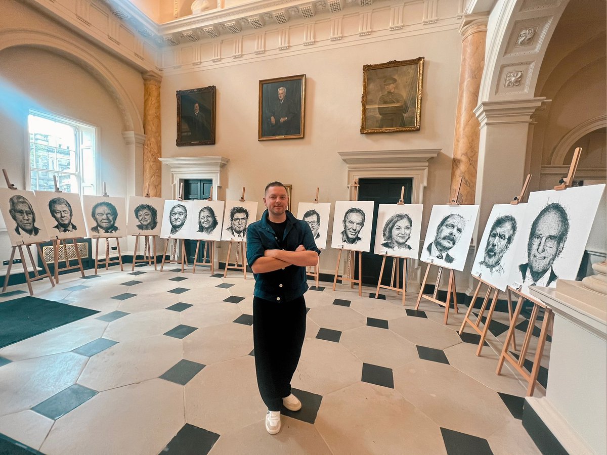 Quite the surreal moment to see my work take to the floors of the seat of power in Ireland. The Architects of Agreement is now at Leinster House for a very special GFA event  this evening. <a href="/OireachtasNews/">Houses of the Oireachtas - Tithe an Oireachtais</a>