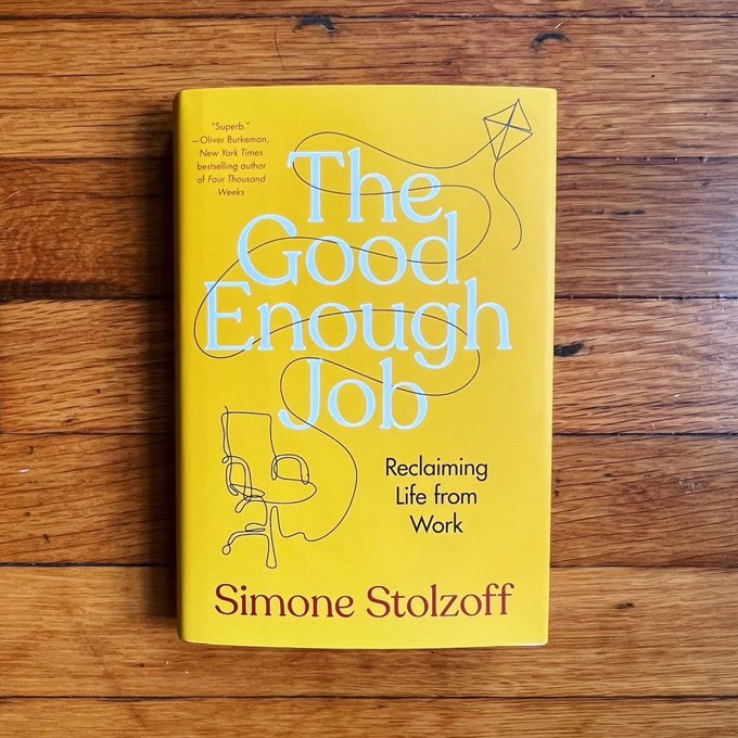 Doist (@doist) on Twitter photo For those interested in escaping the tyranny of "workism," may we humbly recommend this fantastic new book by <a href="/SimoneStolzoff/">Simone Stolzoff</a>, The Good Enough Job.
Support the movement towards a healthier relationship with work:
bookshop.org/p/books/the-go…
amzn.com/059353896X For those interested in escaping the tyranny of "workism," may we humbly recommend this fantastic new book by <a href="/SimoneStolzoff/">Simone Stolzoff</a>, The Good Enough Job.
Support the movement towards a healthier relationship with work:
bookshop.org/p/books/the-go…
amzn.com/059353896X