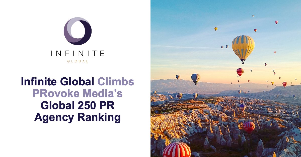 Big news! 🎉 Infinite Global has ascended 44 spots in the <a href="/Provoke_News/">PRovoke Media</a> Global Top 250 PR Agency Ranking 2023! Read about our significant progress and its implications in our newest blog post. 

infiniteglobal.com/news-and-event…

#InfiniteGlobal #PR #GlobalPR