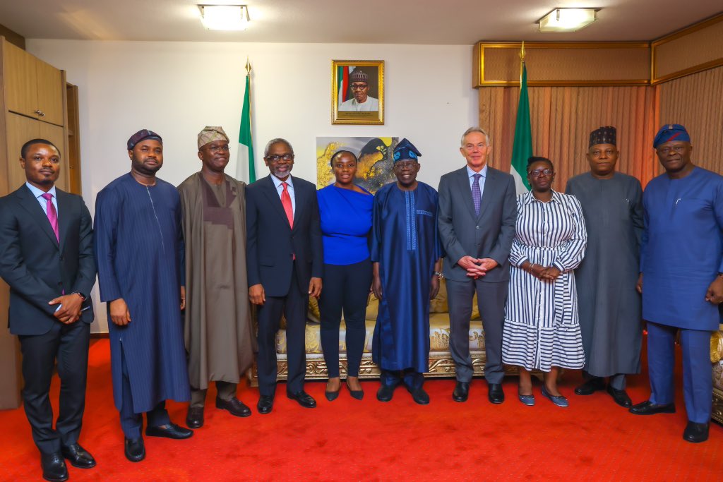 I received former British Prime Minister and founder Tony Blair Institute for Good Governance, Mr Tony Blair,  at the Defence House, Abuja, earlier today. We discussed areas of mutual interests and how Nigeria can continue to benefit from the amazing work of the Institute.