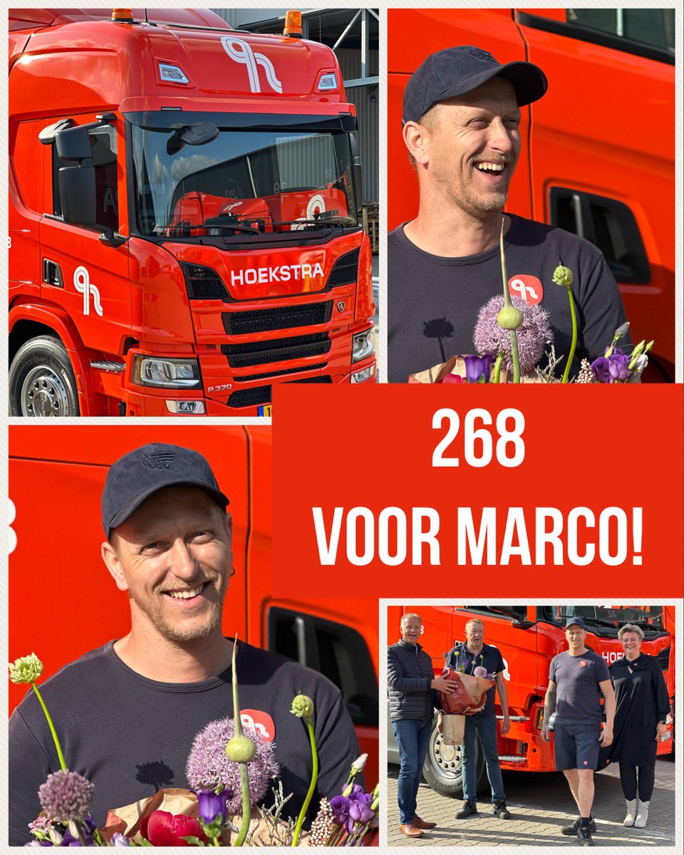 Zie ‘m shinen met zijn gloednieuwe Scania-trekker: Marco de Vries. 

Met deze drukte kunnen we deze wel gebruiken! Heel veel succes ermee Marco!