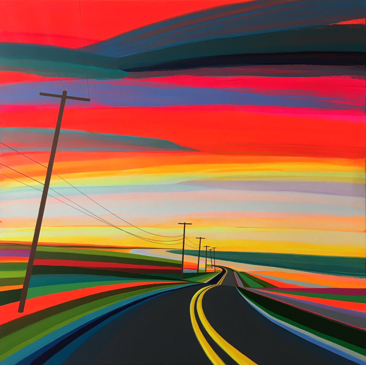 GrantHaffner's tweet photo. SUNSET ON OLD MONTAUK HWY #granthaffner https://t.co/r2gduWDVjO