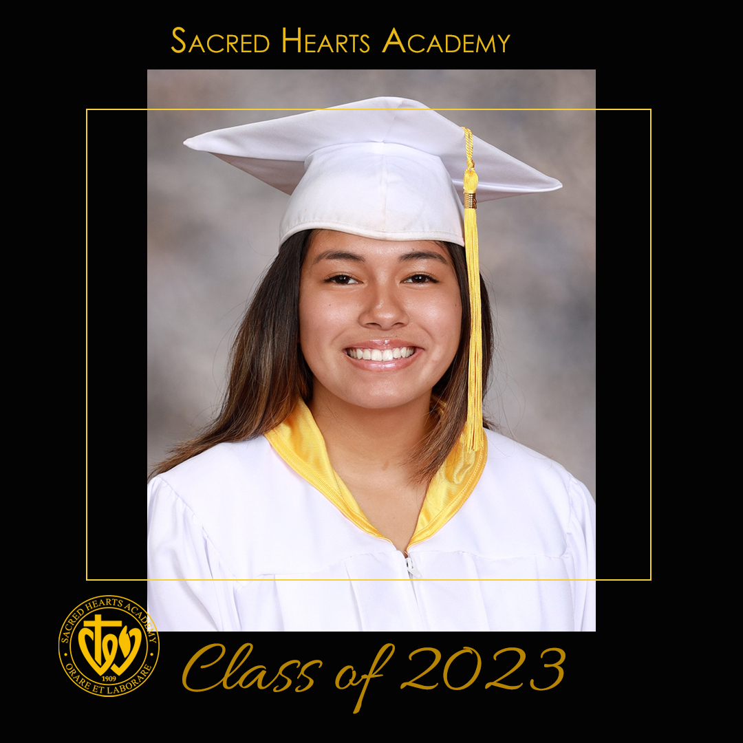 Join us every weekday in May as we celebrate our Seniors leading up to the #SacredHeartsAcademy #ClassOf2023 Commencement on May 27th at 3PM HST at the NBC Concert Hall!  Congratulations Aaliyah-Lynn Manabat, '23! #GoLancers!
