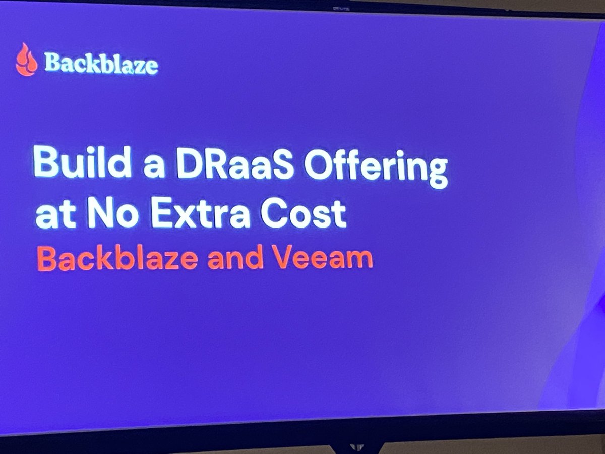 Catalyst2GrowME's tweet photo. At #veeamon? This session is starting in 5 minutes in Splash 9 &amp; 10! ⁦@backblaze⁩ ⁦@Veeam⁩ #partners https://t.co/k6fmZy4Guv