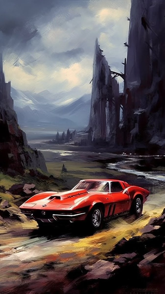 hornstein's tweet photo. #AI generated sports cars in a painterly style. https://t.co/xBiVhW3DVG