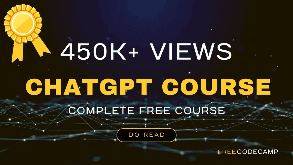 Free ChatGPT Course: Use The OpenAI API to Code 5 Projects

Here is the FREE video course that offers a comprehensive education about OpenAI API through detailed explanations and hands-on projects.

kdnuggets.com/2023/05/free-c…