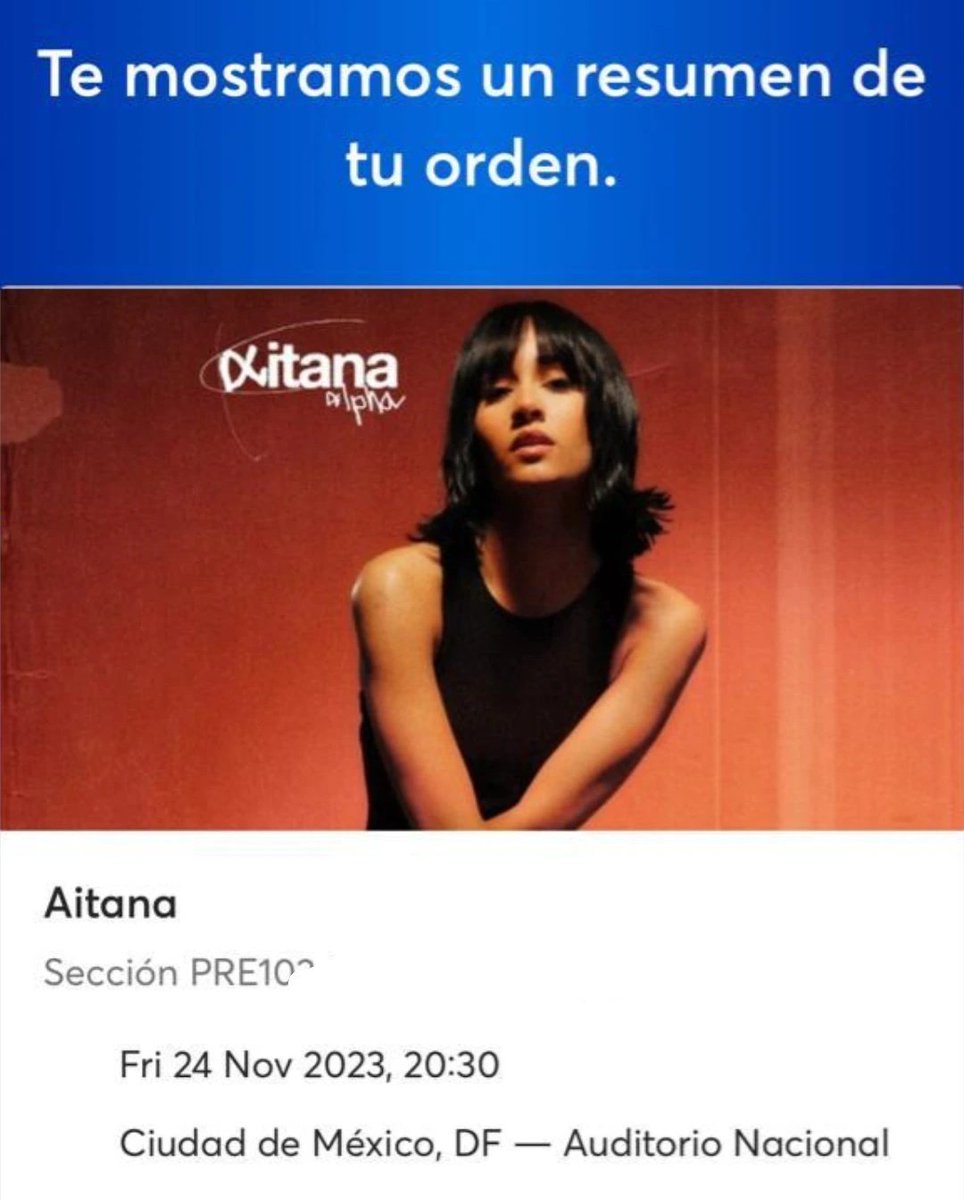 Despues de que El año pasado no alcance en mi Mexico y tuve que ir a Argentina y tampoco alcance y acabe viendola en Uruguay porfin lo logre 💁 <a href="/Aitanax/">AITANA</a>