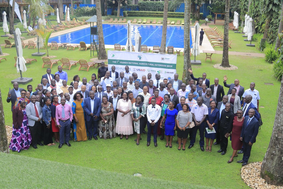 Today was the opening day of @UFAAS13 National Extension week 2023, where extension actors are convening at Kabira Country club for the next 3 days to discuss the current status of Agricultural extension and advisory services in Uganda,