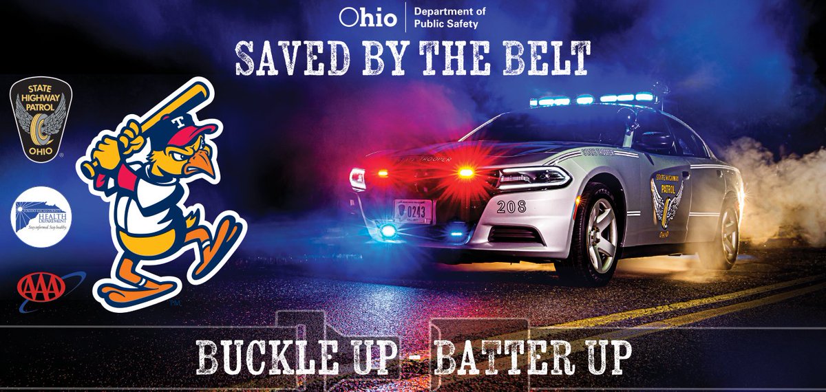 As a part of Click it or Ticket Week, @ToledoLucasHD, @OSHP_NWOhio, and @AAANWOhioNews are partnering with us to host Buckle Up, Batter Up Night this Thursday, May 25.

They aim to educate those in attendance on the importance to buckle up every trip, every time.