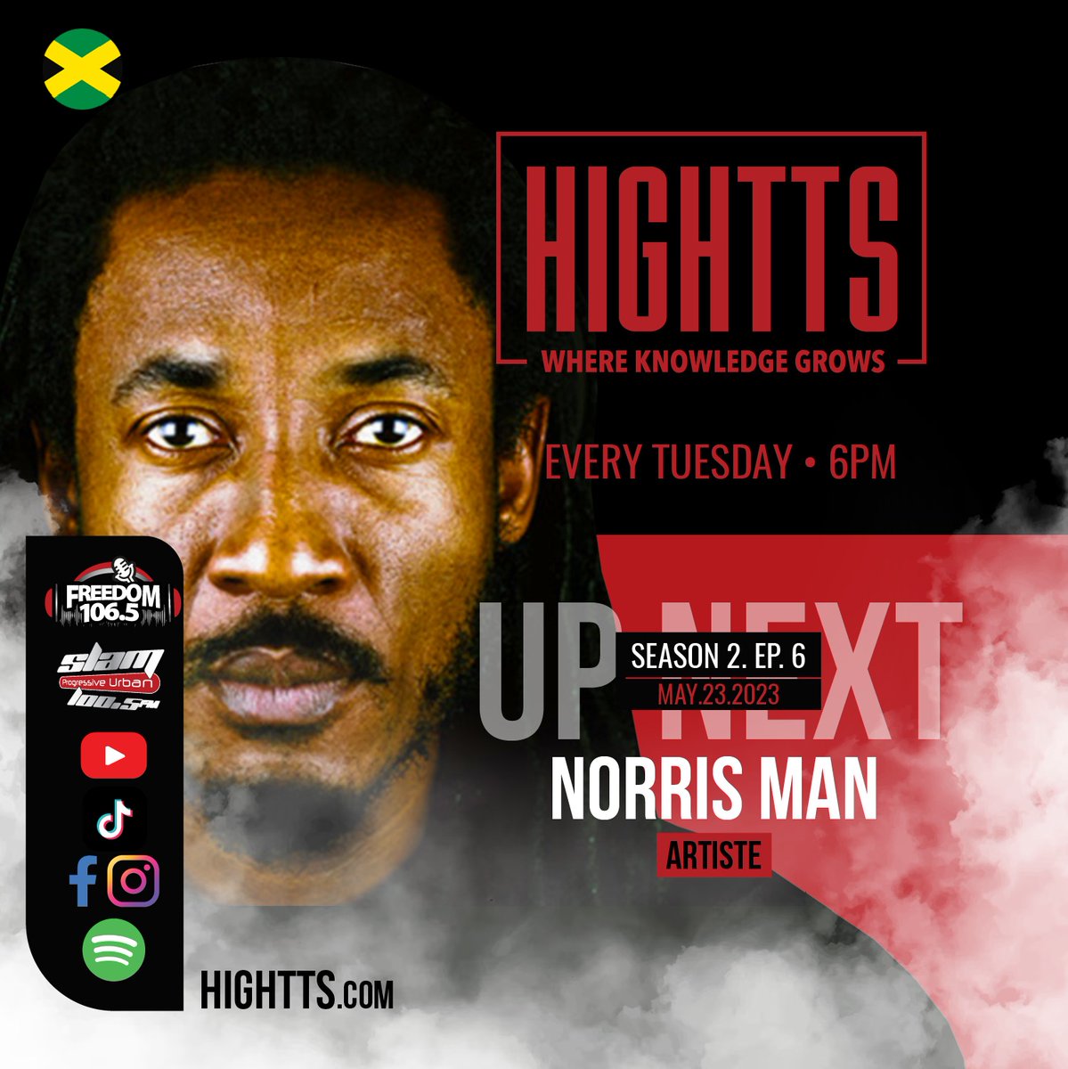 Norris Man is a reggae singer with deep Rastafarian beliefs. He was born Christopher Campbell and grew up in the Trenchtown &amp; Arnett Gardens sections of Kingston, Jamaica.

He joins Hightts today to share more about the role cannabis plays in his faith, his music and his life.
