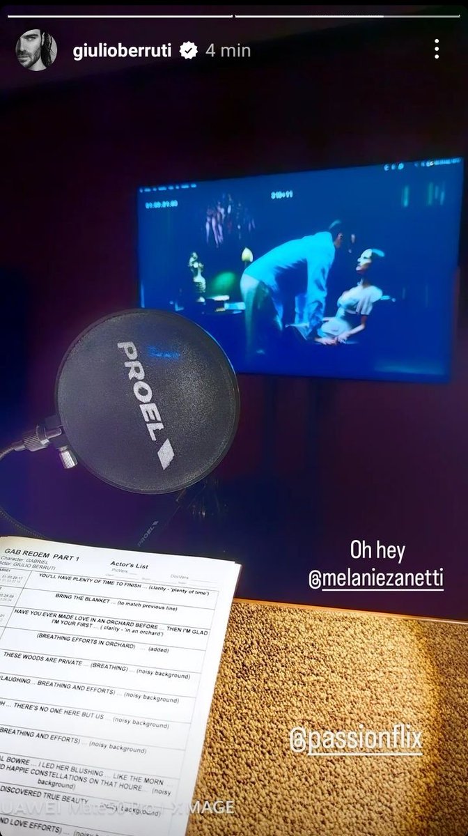 Giulio se encuentra haciendo el ADR para #GabrielsRedemptionMovie parte 1 👀😗
#GiulioBerruti