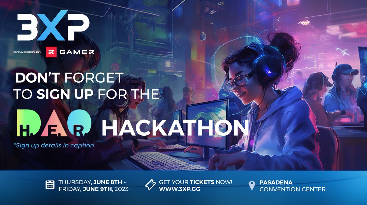 3XPgg's tweet image. Don&apos;t forget to register for the @_HerDAO web3 gaming #HDGames Hackathon that will run throughout both days of 3XP. The prize pool is over $100k!

Sign up here ✅:

hdgames.gg