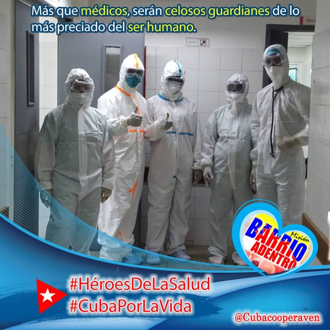 Venezuela escribe páginas de heroicidad, altruismo y alta responsabilidad. #CubaPorLaVida #60AñosSalvandoVidas #CubaCoopera <a href="/cubacooperaven/">Brigada Médica Cubana en Venezuela</a> <a href="/MINSAPCuba/">Ministerio de Salud Pública de Cuba</a> <a href="/japortalmiranda/">José Angel Portal Miranda</a> <a href="/AdanVillavicen5/">Adan Villavicencio Guzmán</a> <a href="/Cubacooperabol2/">Brigada Médica 🇨🇺 Bolívar🇻🇪</a> <a href="/MinSaludVE/">MPPSalud</a> <a href="/MagaGutierrezV/">Magaly Gutiérrez Viña</a>