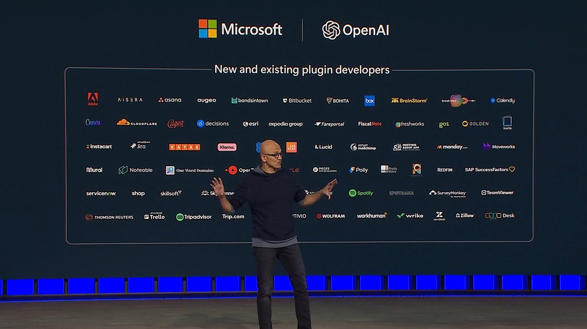 jerrynixon's tweet image. Announcing ChatGPT plugins. #MSBuild #MicrosoftBuild2023