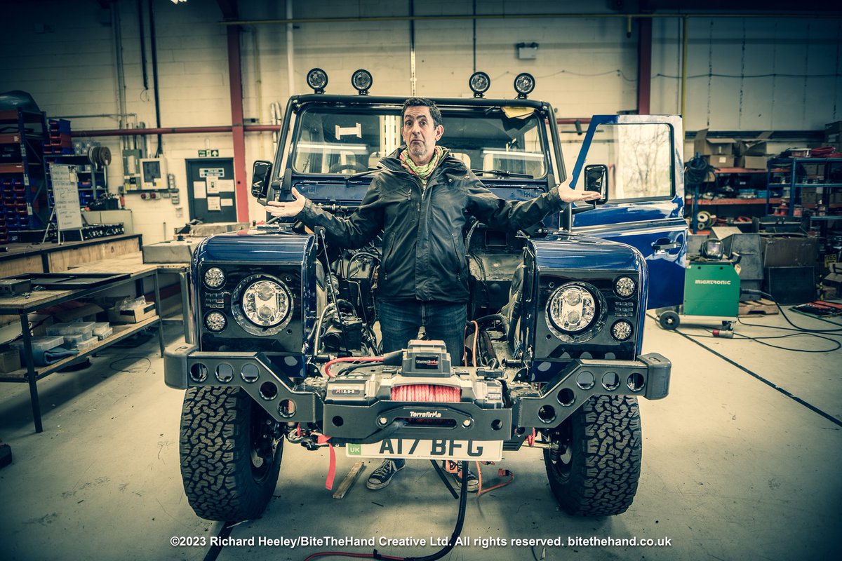 The BBC’s Justin Rowlatt at Richard “Moggy” Morgan’s Electric Classic Cars Workshop in Wales, to see how electrification can be part of the future of classic cars. #electricclassiccars #electriclandrover #landrover #landroverdefender #ev #netzero @elecclassiccars @BBCJustinR