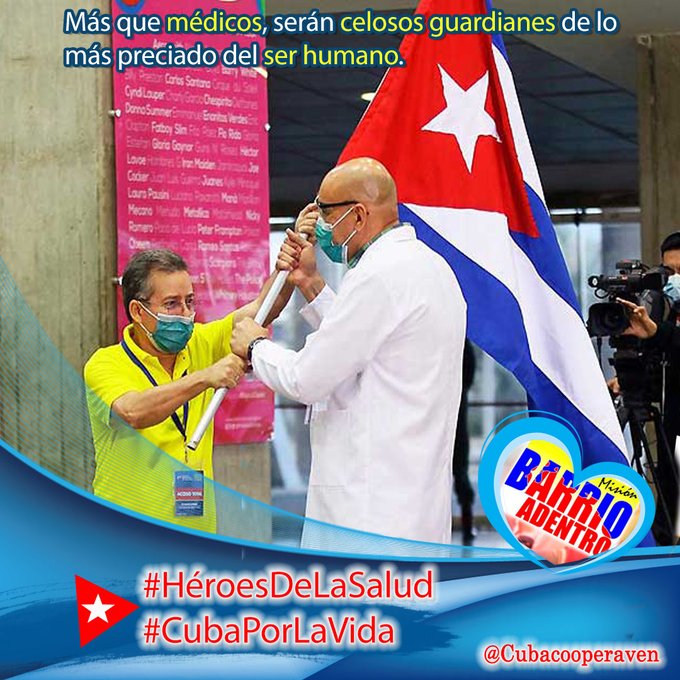 Cada colaborador desde su puesto de trabajo da lo mejor de sí para salvaguardar la salud del pueblo venezolano. #60AñosSalvandoVidas #CubaPorLaVida #CubaCoopera <a href="/cubacooperaven/">Brigada Médica Cubana en Venezuela</a> <a href="/MINSAPCuba/">Ministerio de Salud Pública de Cuba</a> <a href="/japortalmiranda/">José Angel Portal Miranda</a> <a href="/AdanVillavicen5/">Adan Villavicencio Guzmán</a> <a href="/Cubacooperabol2/">Brigada Médica 🇨🇺 Bolívar🇻🇪</a> <a href="/MinSaludVE/">MPPSalud</a> <a href="/MagaGutierrezV/">Magaly Gutiérrez Viña</a>