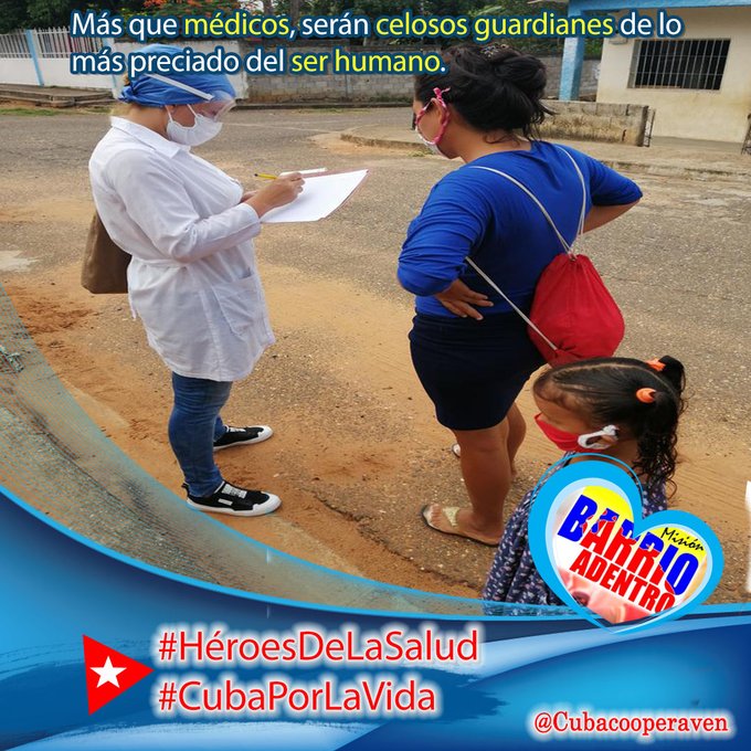 Cada colaborador desde su puesto de trabajo da lo mejor de sí para salvaguardar la salud del pueblo venezolano. #60AñosSalvandoVidas #CubaPorLaVida #CubaCoopera <a href="/cubacooperaven/">Brigada Médica Cubana en Venezuela</a> <a href="/MINSAPCuba/">Ministerio de Salud Pública de Cuba</a> <a href="/japortalmiranda/">José Angel Portal Miranda</a> <a href="/AdanVillavicen5/">Adan Villavicencio Guzmán</a> <a href="/Cubacooperabol2/">Brigada Médica 🇨🇺 Bolívar🇻🇪</a> <a href="/MinSaludVE/">MPPSalud</a> <a href="/MagaGutierrezV/">Magaly Gutiérrez Viña</a>