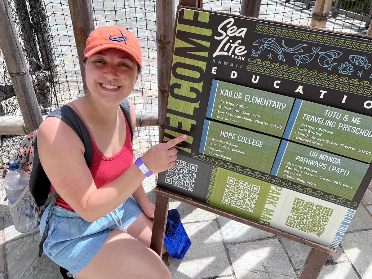 jaysondibble's tweet photo. Mahalo to Summer & crew @ @SeaLifePark for showing @HopeCollege #AlohaMayTerm on Monday about caring for #dolphins! We finished the day w/ #MalamaINaHonu learning about the struggles to conserve Hawaiian #honu (green sea turtles). π§‘π€π½π @Hopeoffcampus @hopecommdept https://t.co/78rtzSYwxI