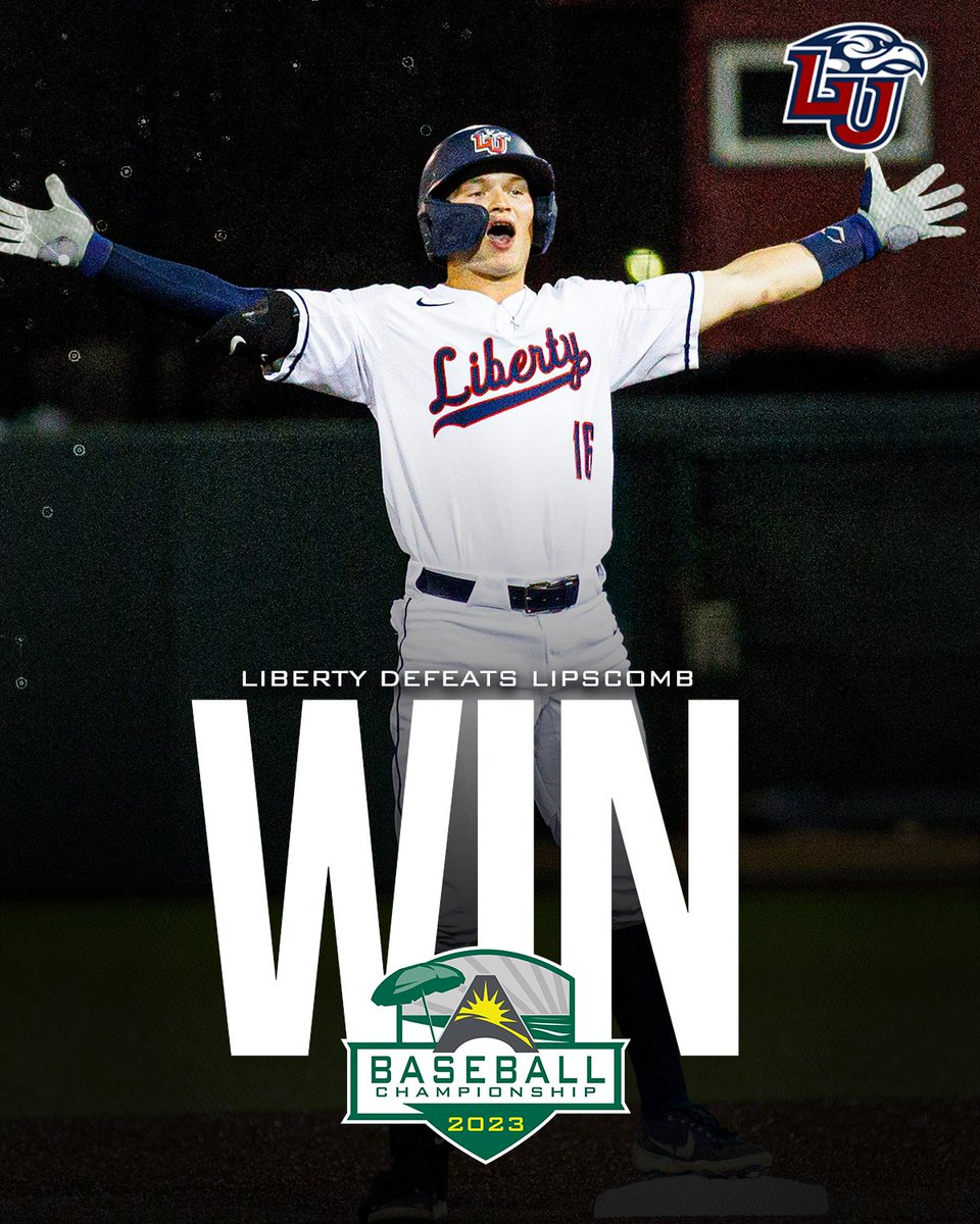 Starting it off on 🔥

<a href="/LibertyBaseball/">Liberty Baseball</a> takes down the top seed Lipscomb in the opening game of the @ASUNBSB Championship! 👏💯

#ASUNBuilt | #RiseWithUs 🔥