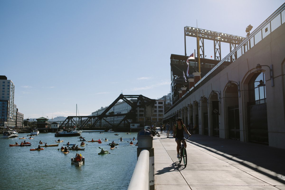 Have you ever wanted to experience an <a href="/SFGiants/">SFGiants</a> game from the water? Head to Pier 40 <a href="/citykayak/">ted choi</a> to grab a kayak and a life jacket for a one-of-a-kind watch party experience from McCovey Cove. You may even paddle away with a souvenir ⚾