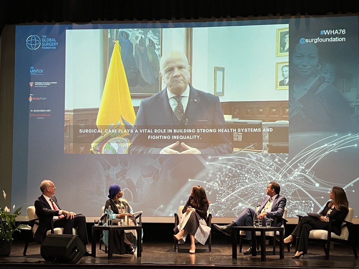 An important message from His Excellency @ABorreroVega: The investment in safe surgery paves a concrete path to the development of #UHC. One thing is missing: sustainable financing. 

It is an absolute honor to work with @Vice_Ec and @Salud_Ec #cirugíasegura #safesurgery