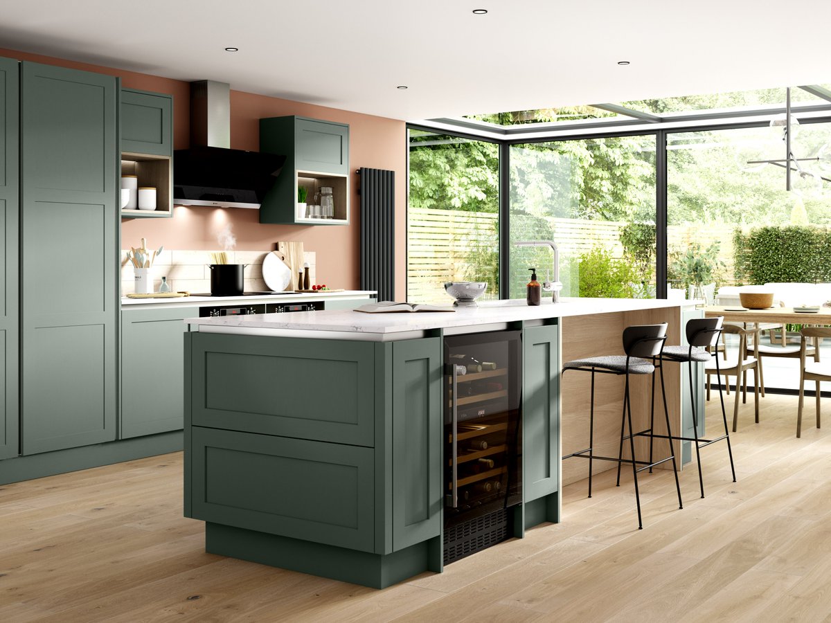 BenchmarxUK's tweet photo. Check out the new Marlow Sage Green range in our luxurious and sleek True Handleless design! Are you team handles or team handleless? We certainly can't decide between them! 💚 https://t.co/1z5Ma4Wxzv
#NewKitchen #ShakerKitchen #ShakerStyle #KitchenInspo #GreenKitchen https://t.co/h7k0ZlVNm6
