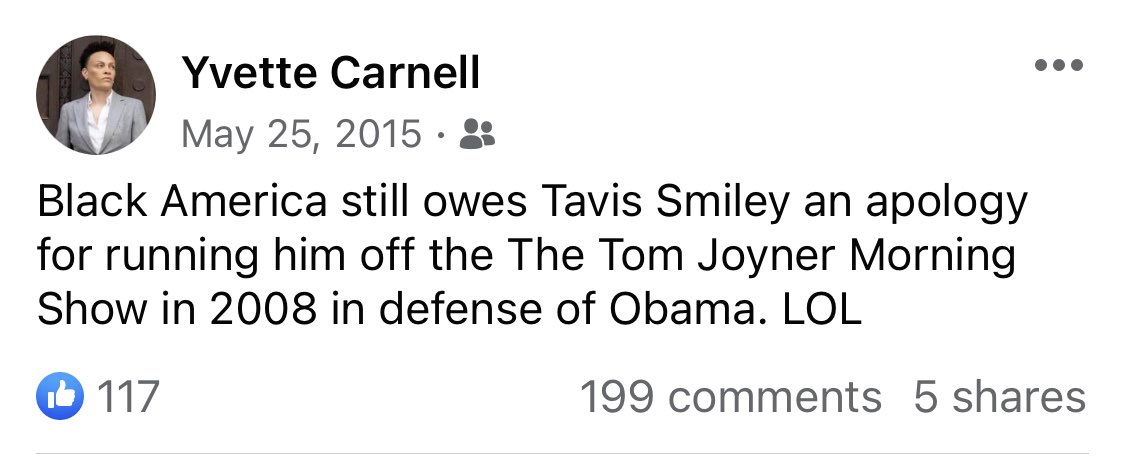 Which is odd, considering how I —unlike these other Johnny-come-latelies—spent years defending Tavis Smiley.

No good deed goes unpunished.

#ADOS #ADOSAF