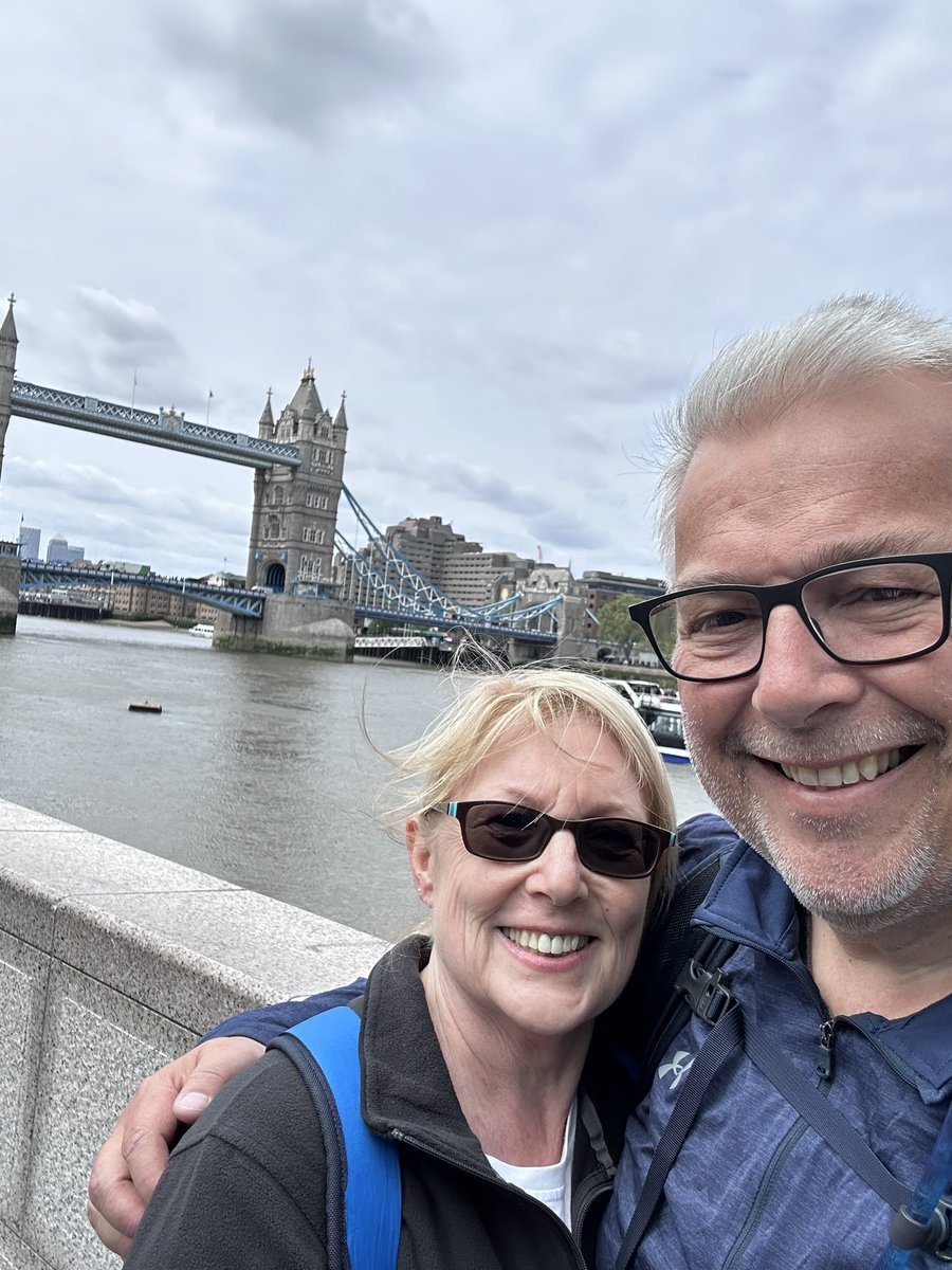 We made it to Tower Bridge! Today has been a very busy and very enjoyable stroll along the #thamespath. So many things to see but I was particularly impressed with the redevelopment of Battersea Power Station. Last day tomorrow…