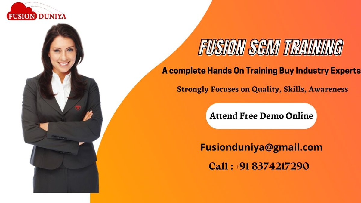 FusionDuniya's tweet image. Experience a comprehensive online demo of Fusion SCM training at Fusionduniya. Master the skills needed to excel in supply chain management with expert guidance and hands-on practice.
Visit : fusionduniya.com/oracle-fusion-…
#SCM #Cloudscmtraining #FusionSCMTraining
