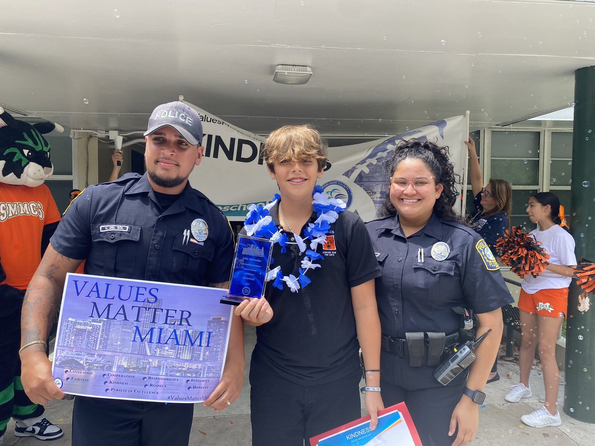 Congratulations to John Horcasitas from <a href="/smmcswildcats/">South Miami Middle</a>! John is the 2023 #ValuesMatterMiami Kindness Secondary Student of the Year! <a href="/MDCPS/">Miami-Dade Schools</a> <a href="/MDCPSCentral/">Central Region</a> <a href="/SuptDotres/">Jose L. Dotres, Ed.D.</a> <a href="/LDIAZ_CAO/">Lourdes Diaz</a> <a href="/AlayonSally/">Sally J. Alayon</a>