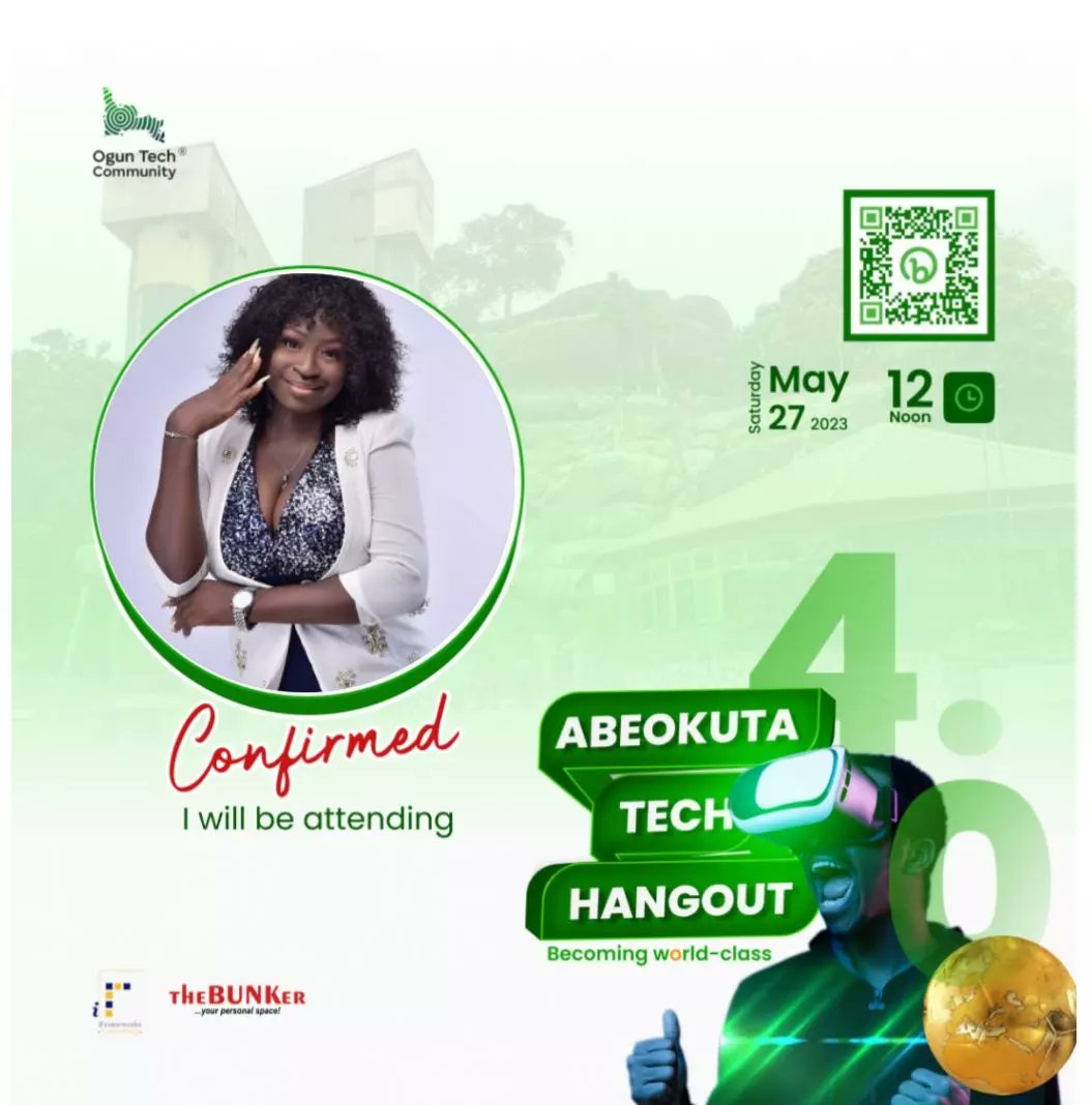 oguntech_'s tweet photo. We are closer to the most anticipated meetup in the region.
#ATH is not just an event, it is a #movement. Join the #movement by creating a personalized DP for the event here: https://t.co/0Mds27Usij
Register now: https://t.co/yimH2TWAn6
#Oguntechcommunity
#becomingworldclass https://t.co/JltWs9aTUw