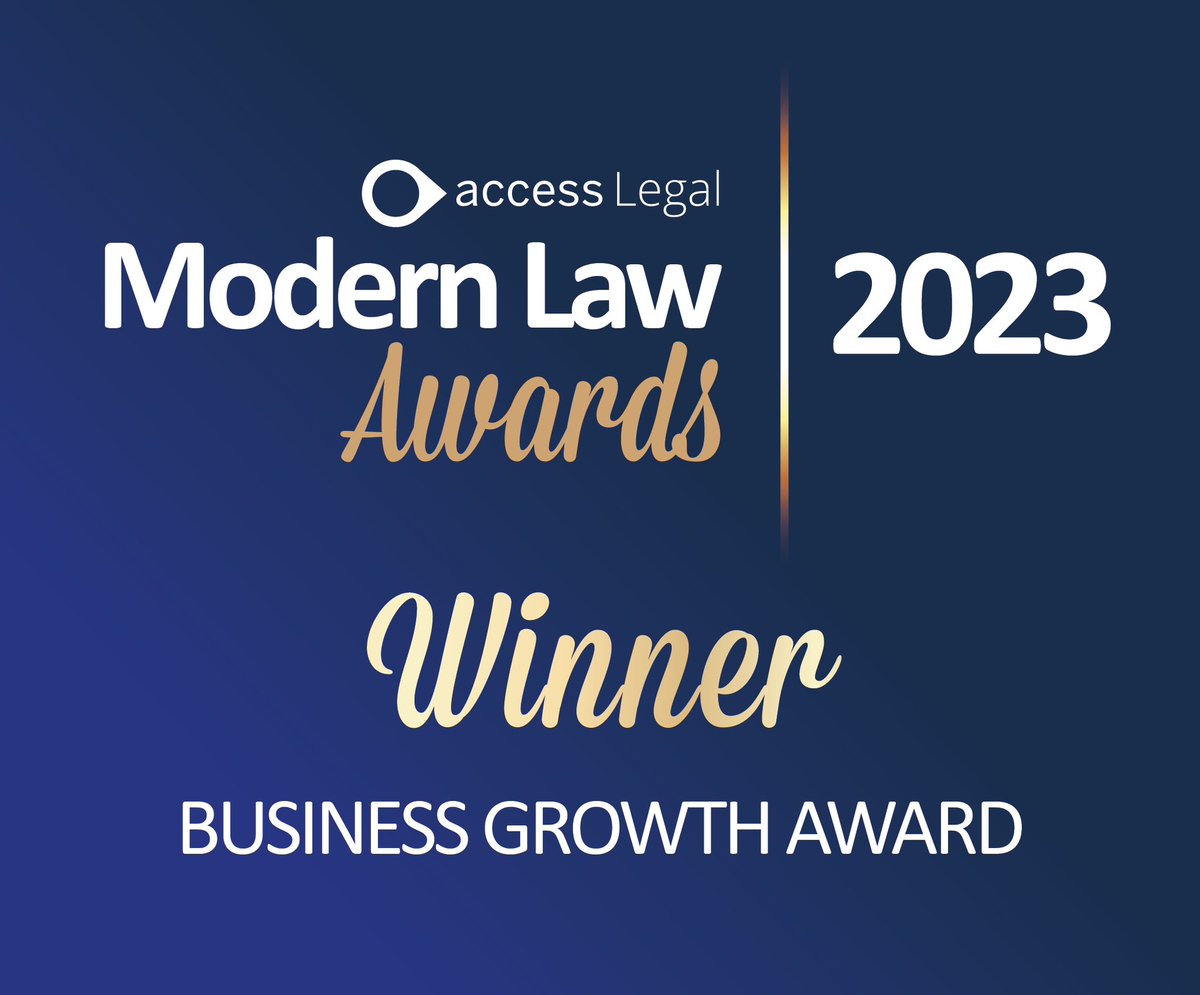 Hanne_Legal's tweet photo. Delighted to report that my fab firm @Spencer_West_  has won the Access Legal Modern Law Award 2023 for Business Growth. 👏🤛👌 https://t.co/YtlEeIW1Yc