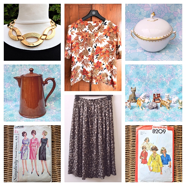 Good evening. Here are today's picks - all this and more in our Shop now etsy.com/uk/shop/BettyJ… ❤️#etsy #etsyseller #etsyshop #etsyvintage #etsyvintageshop #1980s #1980sfashion #statementnecklace #summer #beachcomber #royalcopenhagen #vintagestmichael #cat #vintagesewingpatterns
