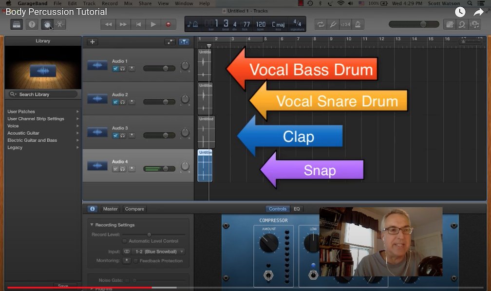 scott_watson's tweet photo. This week's #TuesdayTechTip...
"Create a Beat Using Body Percussion"
https://t.co/nMEsHxMfFD
Great for a fun, end-of-year #musictech / #musicproduction class activity!
#GarageBand #DAW #sickbeats #foundsounds #musicconcrete #bodypercussion #musicalcreativity https://t.co/dLIWaDEvSG