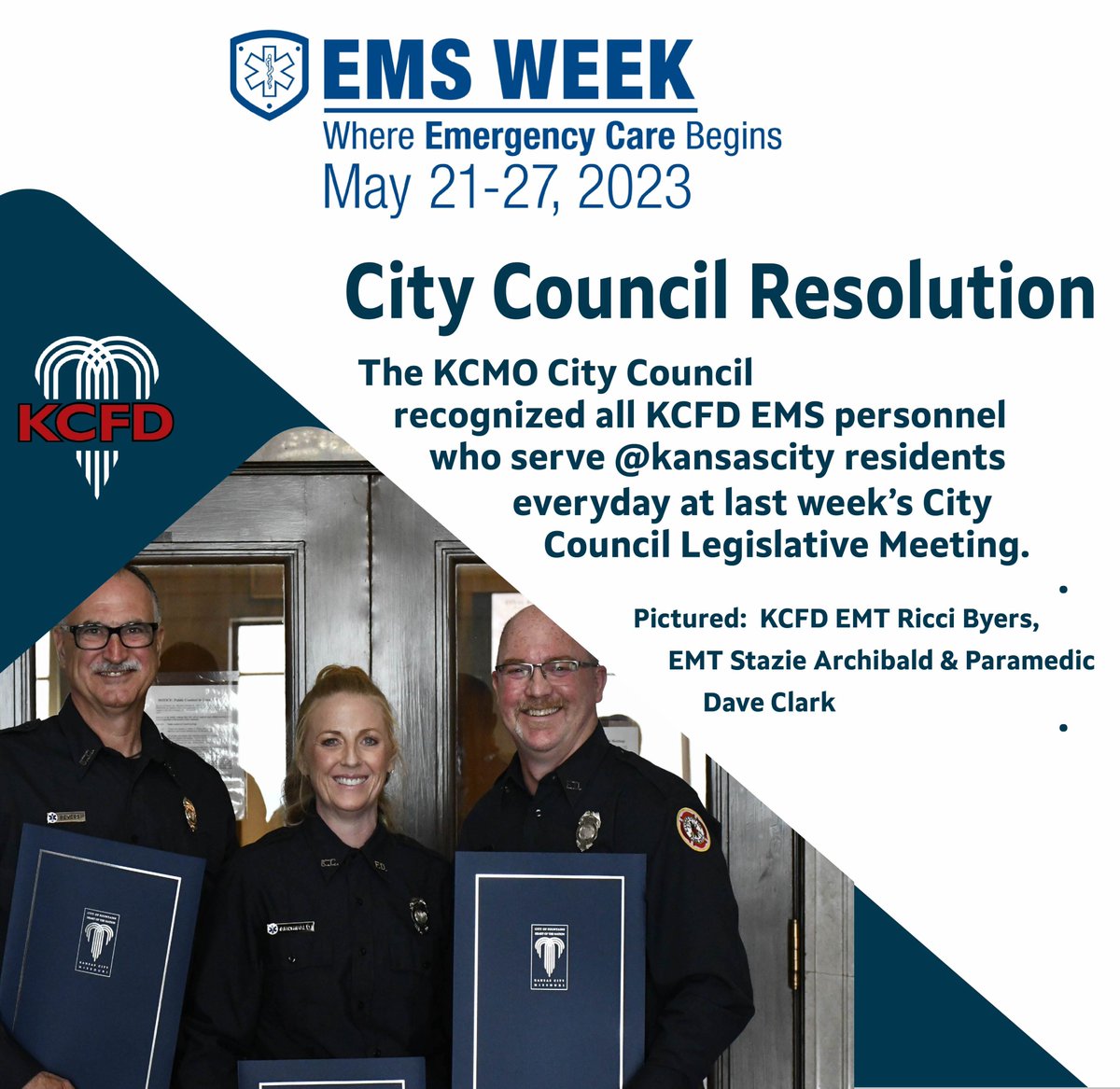 KCFD on Twitter "Thank you KCMOFireDept EMS staff for helping