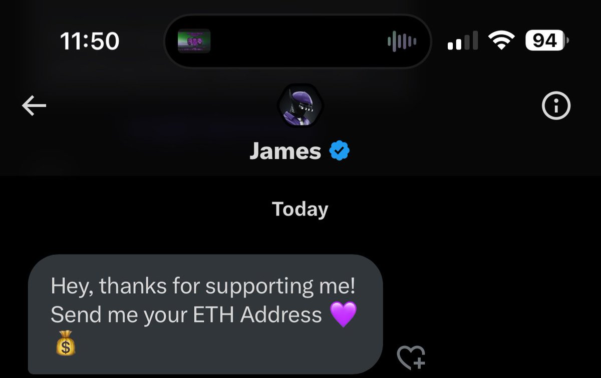 🎁GIVEAWAY🎁

🏆 2 Winners $ETH or $SOL

To enter:
1⃣ Follow <a href="/Web3bags/">James</a>
2⃣ ♥️ + RT
3⃣ Tag 3 frens

24h ⏳
