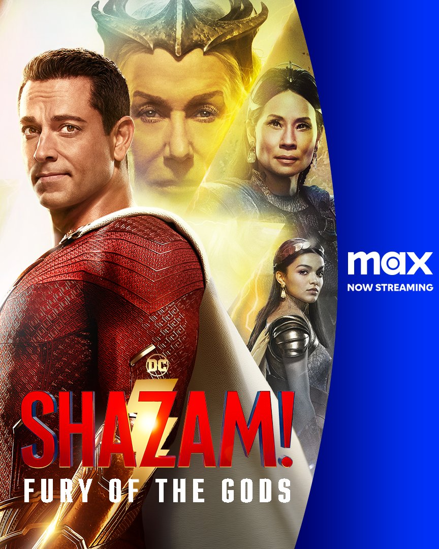 Shazam! Fury of the Gods is now streaming on Max. #TheOneToWatch @StreamOnMax