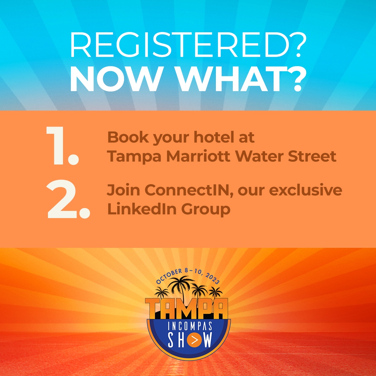 INCOMPAS's tweet image. So you&apos;ve registered for The 2023 INCOMPAS Show. Let&apos;s talk about next steps. 

Have any other questions? Contact us here: show.incompas.org/contactus

#INCOMPAS23 #INCOMPASshow