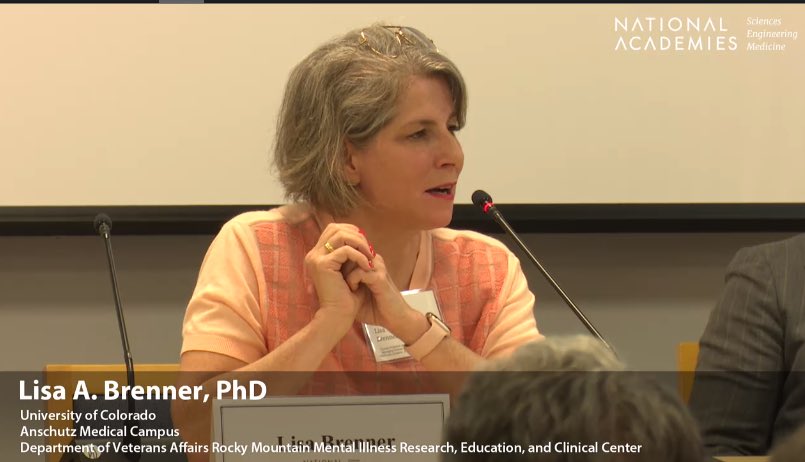 LisaABrenner's tweet image. So appreciate the opportunity to highlight VHA efforts #suicideprevention #universalscreening ⁦@NASEM_Health⁩
