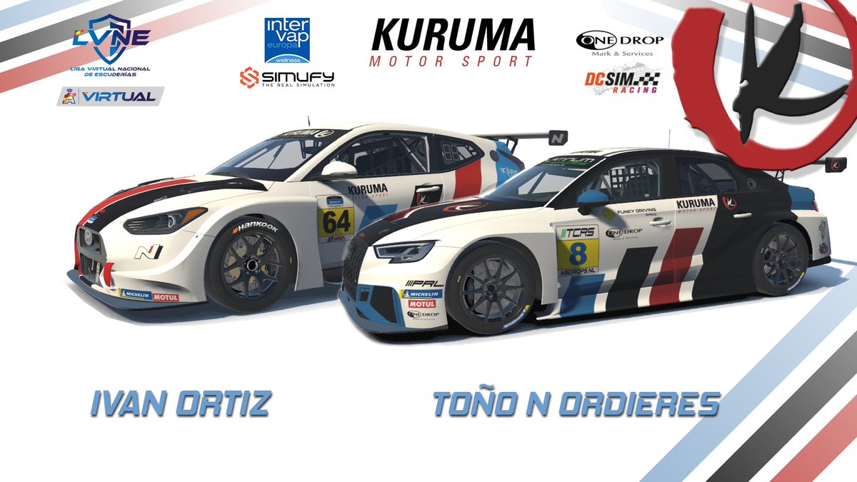 Kuruma MotorSport (@kurumamsport) on Twitter photo ❗️iRacing❗️
🚦 LVNE2023
🇨🇦 Gilles Villeneuve
🏎️ Toyota GR86
🟠 <a href="/IvanOrtiz_/">IvanRx8</a>
🟠 <a href="/Altexx/">Toño N.</a>
⏰ 22:05
🖥️ twitch.tv/advncesic
<a href="/OneDrop_M_and_S/">One Drop</a> <a href="/Funkydriving/">Funky Driving</a> <a href="/IntervapE/">InterVap Europa</a> <a href="/simufy/">Simufy</a> <a href="/dcsimracing/">Dcsimracing</a> <a href="/virtual_rfeda/">Virtual RFEDA</a> ❗️iRacing❗️
🚦 LVNE2023
🇨🇦 Gilles Villeneuve
🏎️ Toyota GR86
🟠 <a href="/IvanOrtiz_/">IvanRx8</a>
🟠 <a href="/Altexx/">Toño N.</a>
⏰ 22:05
🖥️ twitch.tv/advncesic
<a href="/OneDrop_M_and_S/">One Drop</a> <a href="/Funkydriving/">Funky Driving</a> <a href="/IntervapE/">InterVap Europa</a> <a href="/simufy/">Simufy</a> <a href="/dcsimracing/">Dcsimracing</a> <a href="/virtual_rfeda/">Virtual RFEDA</a>