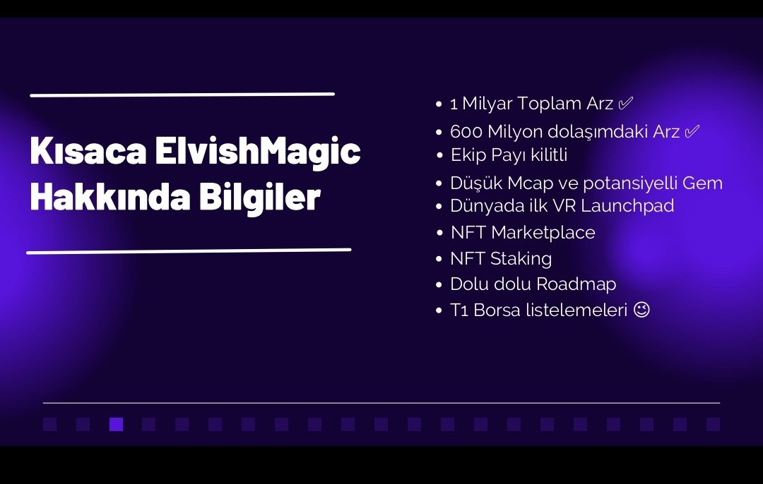 #ElvishMagic #EMAGIC @elvishmagicpad Tavşanı henüz zıplamaya başlamadı. Dünyadaki ilkleri yapmaya geliyor. Şuan sadece pancakeswapda mevcut. Borsa listemeleriyle beraber buradan muazzam fiyatlara gelebilir.
#Bitcoin #Gem #Avax #NFT #Binance #Trx #Kucoin #Okx #100xgem 
#bist100