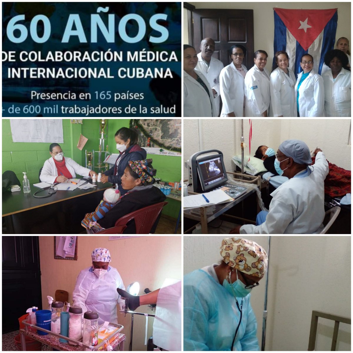 Muchas felicidades todos los colegas, en el 60 aniversario de la colaboración médica internacional Cubana.