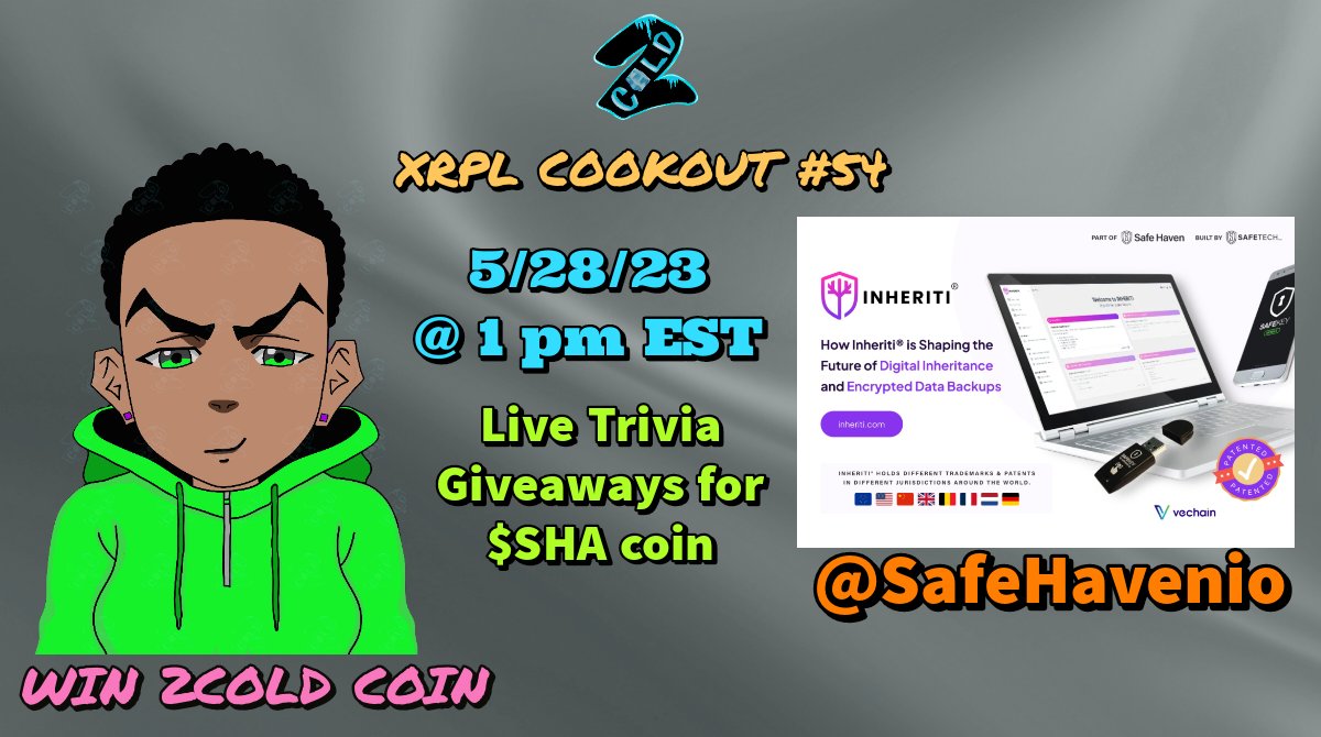 2Cold_XRPL's tweet image. Come learn about a possible alternative to a Ledger. @SafeHavenio will be doing a #AMA w #2COLD 🧊🥶 at the #XRPLCOOKOUT on 5/28 @ 1 pm EST

Here's an article on them as well ⬇️. They have officially partnered w @vechainofficial as well

crypto-news-flash.com/vechains-new-p…

#Retweeet #XRPL