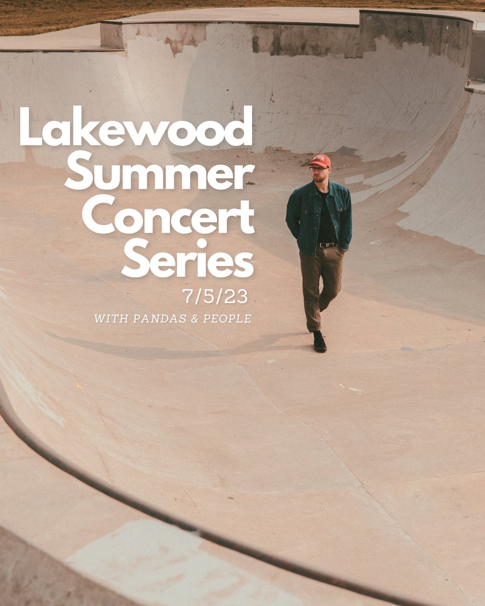 Stoked to be playing Heritage Lakewood July 5th! Opening up the evening for my good friends in <a href="/pandasandpeeps/">Pandas & People</a> - the Lakewood Summer Concert Series is a family event, so bring the fam!! 👨‍👩‍👧‍👦 tix at the link in bio ❤️